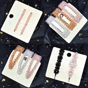 Beautiful Crystal Hair Pins Side Clips Hair Grips Hair Accessories Fashionable Hairs Jewelry For Women Girls