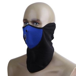 Motorcykel varm fleece cykel halv ansiktsmask täcke huva skydd cykling skidsporter utomhus vinter cyklar vindtät super halsduk