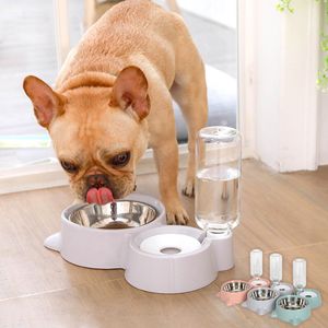 Automatisk husdjursmatare vatten dispenser katt hund dricka skål hundar maträtt katt katt utfodring vattenförsörjning gratis frakt hög kvalitet 2019