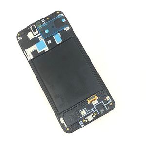 Panele wyświetlacza LCD dla Samsung Galaxy A20 A2015 6.4 cala części telefonu komórkowego z czarnym ramą