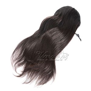 Brazilian Human Ponytail 100g 130g 150g Natural black Straight Clip in Horsetail Unprocesssed Virgin Human VMAE HAIR ePacket