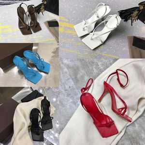 Damskie Luksusowe Projektant Slajdy Klapki Sandały Nappa Dream Stretch Sandals Panie Moda Party Papierów Wedding Woman High Heels