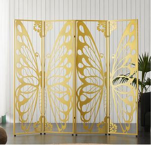 Creative Butterfly Room Dividers Folding Mobile Simple Partition European Nordic Fold Screen Light Luxury Modern Enkelhet