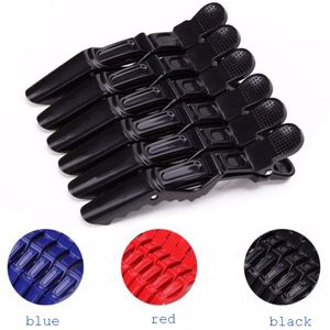 6 pcs profissional fosco seletivo clips grampos de cabeleireiro cabeleireiro aperto de cabelo crocodilo cabeleireiro cabelo cabelo barbeiros clipes