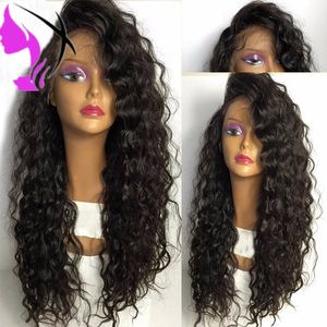 180% densidade preta afro curly rendas sintéticas perucas longas perucas sintéticas de renda sintética curly curly para mulheres negras