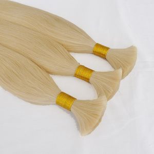 Capelli Capelli umani peruviani per trecce Estensioni capelli lisci 100 g/pz 4 pacchi Bulk Nessuna trama