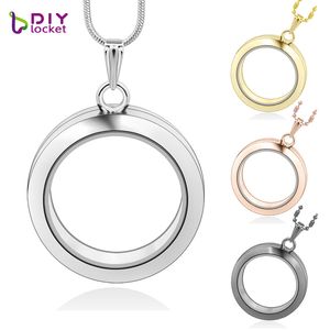 30mm Round magnetic glass floating charm locket Zinc Alloy (chains included for free) LSFL02