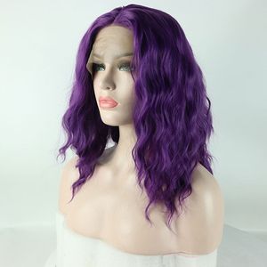 Short BOB Wigs Purple Wigs for Women Female Synthetic Heat Resistant Fiber wig for black women