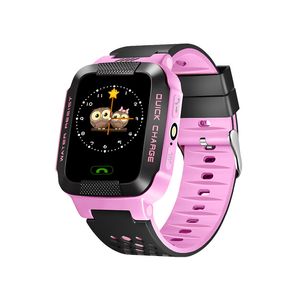 Y21 GPS Dzieci Smart Watch Anti-Lost Latarka Baby Smart Wristwatch SOS Call Lokalizacja Urządzenie Tracker Kid Sejf VS Q528 Q750 Q100 DZ09 U8