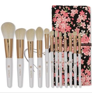 12pcs Cosmetics Makeup Foundation Setting Powder Blush Make Up Brushes brocha de maquillaje Set DHL Free Shipping