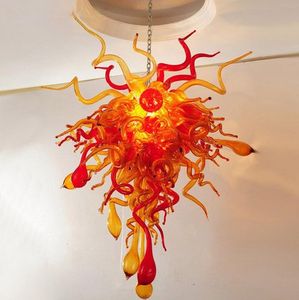 Novelty Rustic Style Art Blown Glass Hanging Chandelier Lamp with LED Light Source for Casino/Bar/Church/Hotel and Home Decoration