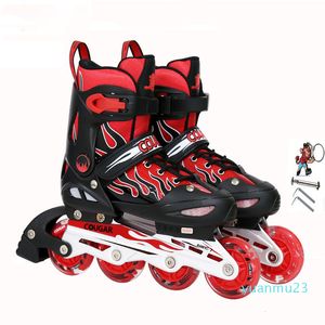 Venda Quente-Alta Qualidade Roller Skates Full Flash Flash Ajustável Roller Skates Adulto Inline Iniciantes Menino Menina