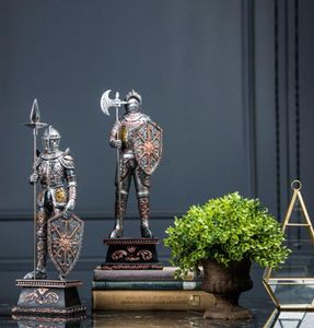 Armatura Samurai modello retrò creativo artigianato per la casa soggiorno in stile europeo mobile TV modello decorazione della stanza ornamenti