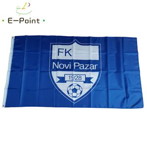 Сербия Fk Novi Pazar Flag 3 * 5FT (90 см * 150см) Флаги из полиэстера Баннер Украшение Летающие Главная Сад Флагг Праздничные подарки
