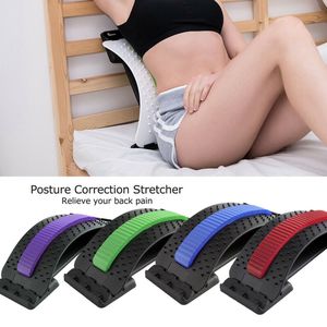 Yoga Mats 1pcs Lumbar Stretcher Back Stretch Equipment Massager Magic Fitness Support Relaxation Spine Pain Relief