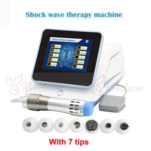 2.000.000 skott 7 Tips Portabel Shockwave Therapy Shock Wave Machine för leder Smärta Avlastning Ed Erektil Dysfunktion Behandling