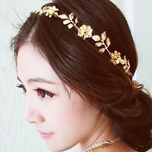 Hot 1pc New Leaves Headband Hairband Set Drill Women Simple Elastic Hair Hoop Fashion Korea Wedding Bride Hair Accessories