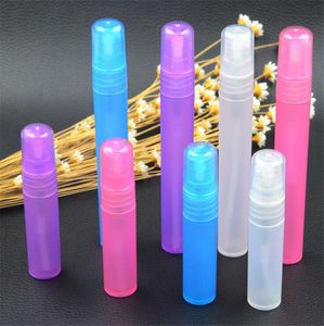 4Colors Travel Portable Perfume Bottle Spray Bottles Empty Cosmetic Containers 5ml 10ml Atomizer Plastic Pen 50