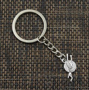 свободной перевозкы груза 20pcs / lot Key Ring брелок ювелирные изделия Посеребренная Посеребренная пряжи шарика вяжут Подвески Ключевые аксессуары