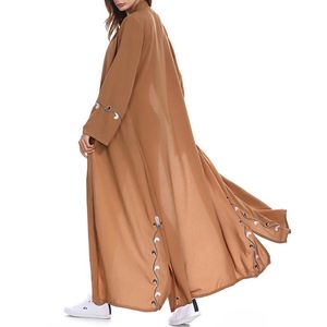 Womail Muslim Women Islamic Embroidered Cardigan Long Coat Middle East Long Robe hijab abayas for women dress C30118