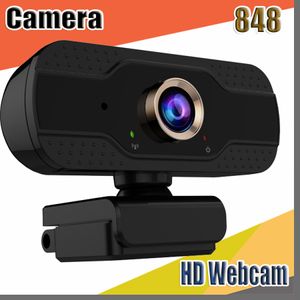 848 Hot Full HD 1080P USB Webcam Встроенный MIC Высококачественный Видеозвонок Компьютерная Периферийная веб-камера для ноутбука Microsoft YouTube PC