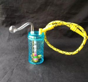 Accessori per bong in vetro con narghilè in acrilico, pipe in vetro colorato mini multi-colori pipe a mano Best Spoon glas