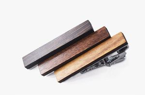 fermacravatta in legno di alta qualità con motivo di personalità stampato fermacravatte in lega di legno materiale