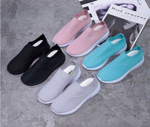 Designer Knit Trainer Sneakers Mulheres Sapatilhas Sock Sapatos Forma Sapatos Preto Branco Rosa Liso Menina Treinadores Runner Casual Sapato