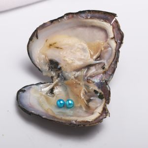 JNMM NUOVA perla ostrica con perla rotonda TWIN 6-8mm colori misti per le perle Accessori e Articoli da regalo in Offerta