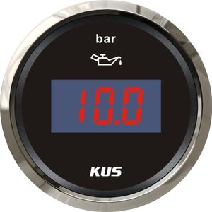 Medidor De Pressão De Óleo Em 0 venda por atacado-KUS mm Medidor de Pressão de Óleo Combustível Digital Bar Bar