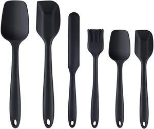 Wholesale heat mixing resale online - Silicone Spatula Set Heat Resistant Scrapers with Strong Stainless Steel Core Non Stick Baking Utensils Set Cooking Baking Mixing