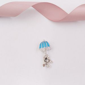 Andy Jewel 925 Sterling Silver Beads DSN Jiminy Cricket Ciondola Charm Ciondoli smaltati blu Adatto a bracciali gioielli stile Pandora europeo N