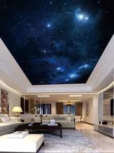 Moderno 3d foto wallpaper noite céu estrelado, cósmico zenith wall papers casa decoração interior sala de estar teto lobby mural papel de parede