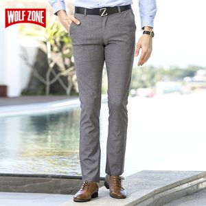 Brand Classic Casual Pants Men 2018 New Cotton Fashion Slim Fit Straight Pant Formal Business Suit Mens Trousers Size 29-40
