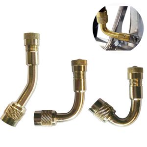 Intake Pipe Auto Car Accessories 45 Degree 90 Degree135 Degree Vehicle Brass Air Tyre Valve Extension for Motorcycle Truck Bike Wheel Tires Parts