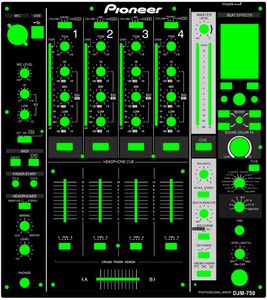 Новый DJM750 DJM-750 Table Table Panel Panel DJ Plant Protector Black PVC материал