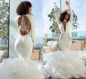 Eleganti abiti da sposa arabi arabo Dubai Vernia Verve lunghe Orance a livello ORGANA Open Abito da sposa Abito da sposa Lunghezza Formale per donne