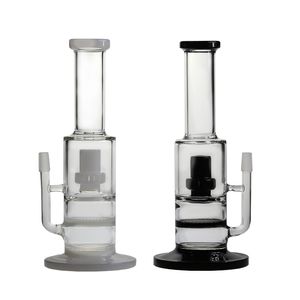 Bong in vetro borosilicato da 12 pollici Pipa da fumo Dab Oil Rig Percolatori a cupola con fessure Prettty Water Flower Water Pipes Giada Narghilè