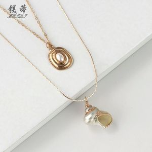 Großhandels-Conch-Anhänger-Halsketten für Frauen, Luxus-Goldlegierung, Conches-Muscheln-Anhänger, böhmischer Urlaubsstil, Mode-Halskettenschmuck