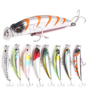 8 teile/los Angeln Locken Harten Köder Karpfen 8 cm/10g Angeln Süßwasser Insekten Köder Gefälschte Köder Angeln jerkbait Minnow Crankbait