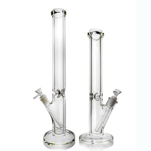 Big Bong 9mm tjockt glas vatten bongs rör glas raka rör rökande vattenrör rakt bong