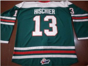 Personalizzato Uomo Gioventù donna Vintage NICO HISCHIER MOOSEHEADS BIANCO ROSSO VERDE Maglia da hockey Taglia S-5XL o personalizzato con qualsiasi nome o numero