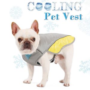 Cão de Verão Refrigeração Colete Arnês Refrigerador Jaqueta Ajustável Pet Mesh Reflexivo Veste Fios Quick Libertação Quente