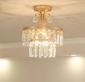 Cristal moderna levaram luzes de teto para sala de estar Quarto AC85-265V brilho lamparas de techo avize Crystal teto lâmpada Luminárias MYY