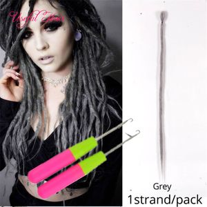 Dreads ملحقات الشعر طويل نيبال هزأ الصوف من الصوف الاصطناعية الكروشيه الشعر ملحقات الشعر الكروشيه الضفائر الشعر للأطفال والكبار مع السنانير