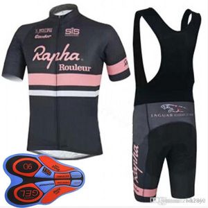 Wholesale team bib shorts sale for sale - Group buy RAPHA Cycling Short Sleeves jersey bib shorts sets breathable and quick dry bike team jerseys race wearing top quality top sale F2001