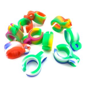 Silicone fumante porta sigaretta smussata congiunta sigari alpellone cono di carta con anello dita di dito degli strumenti di fumatori di dimensioni regolari Regali per uomo