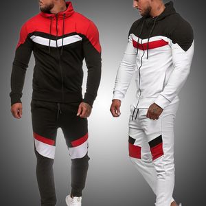 Męskie dresy dresowe zestaw 2021 jesień mężczyźni moda bluza męska jogger sportswear garnitur mężczyzna bluzy spodnie zamek sportowy