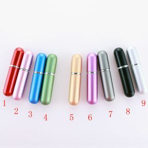 Yüksek Kaliteli 5 ML Alüminyum Cam Parfüm Şişeleri Mini Taşınabilir Seyahat Sprey Koku Pompası Için Taşınabilir Seyahat Doldurulabilir Atomizer Şişe