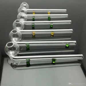 Color double fulcrum glass curved pan Wholesale Glass bongs Oil Burner Water Pipes Rigs Smoking Free